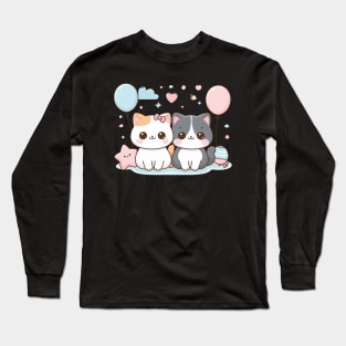 Cat couples Long Sleeve T-Shirt